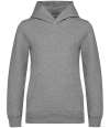NS404 Native Spirit Kids Hooded Sweatshirt moon grey heather colour image